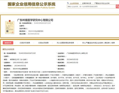 转让岭南医学研究院公司 专业信息咨询服务优质资源